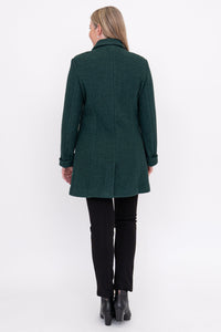 Lyon Coat, Forest, Boiled Wool