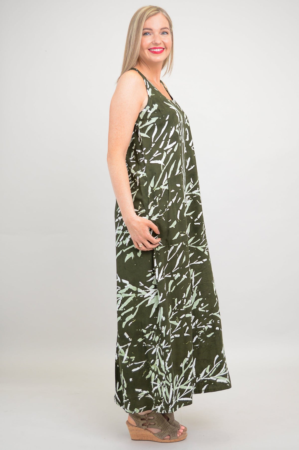 Maddie Dress, Bamboo Forest- Final Sale