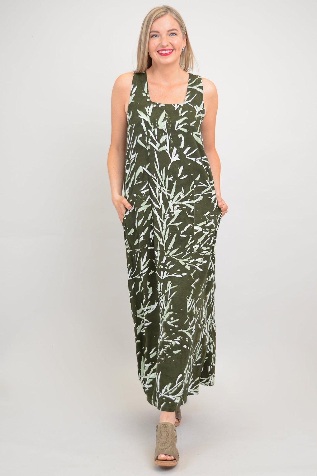 Maddie Dress, Bamboo Forest- Final Sale