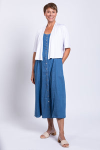 Madison Dress, Lightweight Tencel Denim
