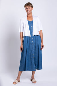 Madison Dress, Lightweight Tencel Denim