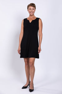 Maggie Sleeveless Dress, Black, Bamboo