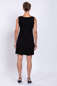 Maggie Sleeveless Dress, Black, Bamboo