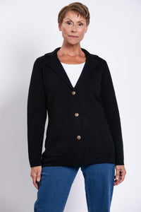 Margaret Jacket, Black, Cotton