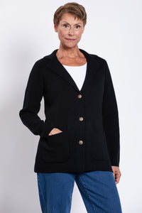 Margaret Jacket, Black, Cotton