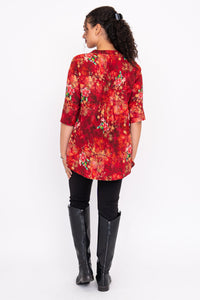 Margate Blouse, Lipstick Zen, Linen Bamboo