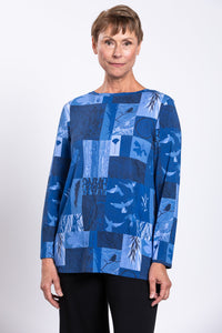 Margie Top, Blue Forest, Bamboo