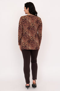 Margie Top, Chocolate Leopard, Bamboo