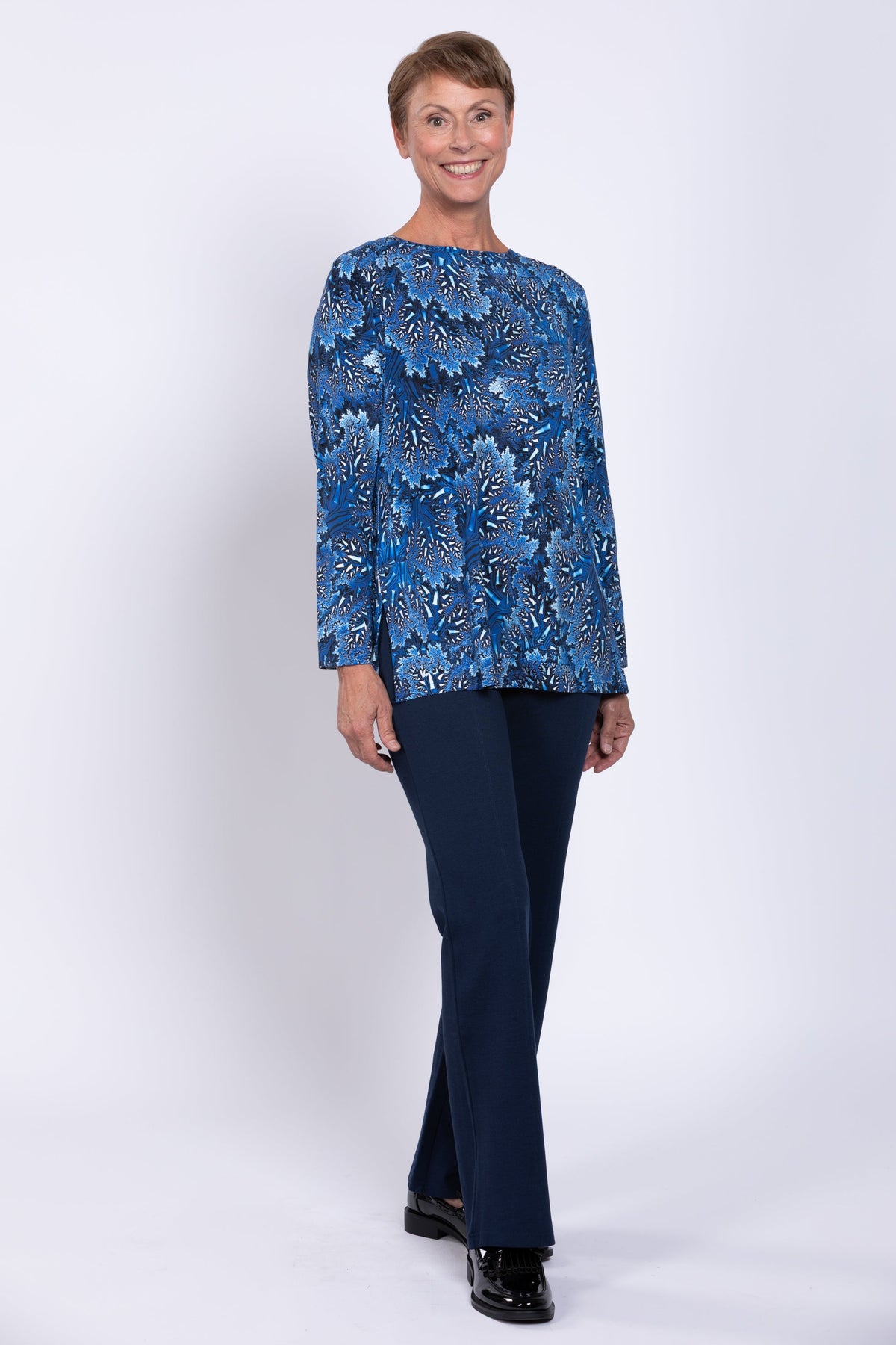 Margie Top, Cobalt Fossil, Bamboo