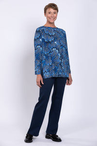 Margie Top, Cobalt Fossil, Bamboo