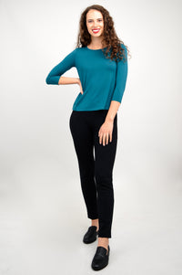 Margorie Top, Teal, Bamboo