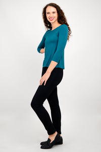 Margorie Top, Teal, Bamboo