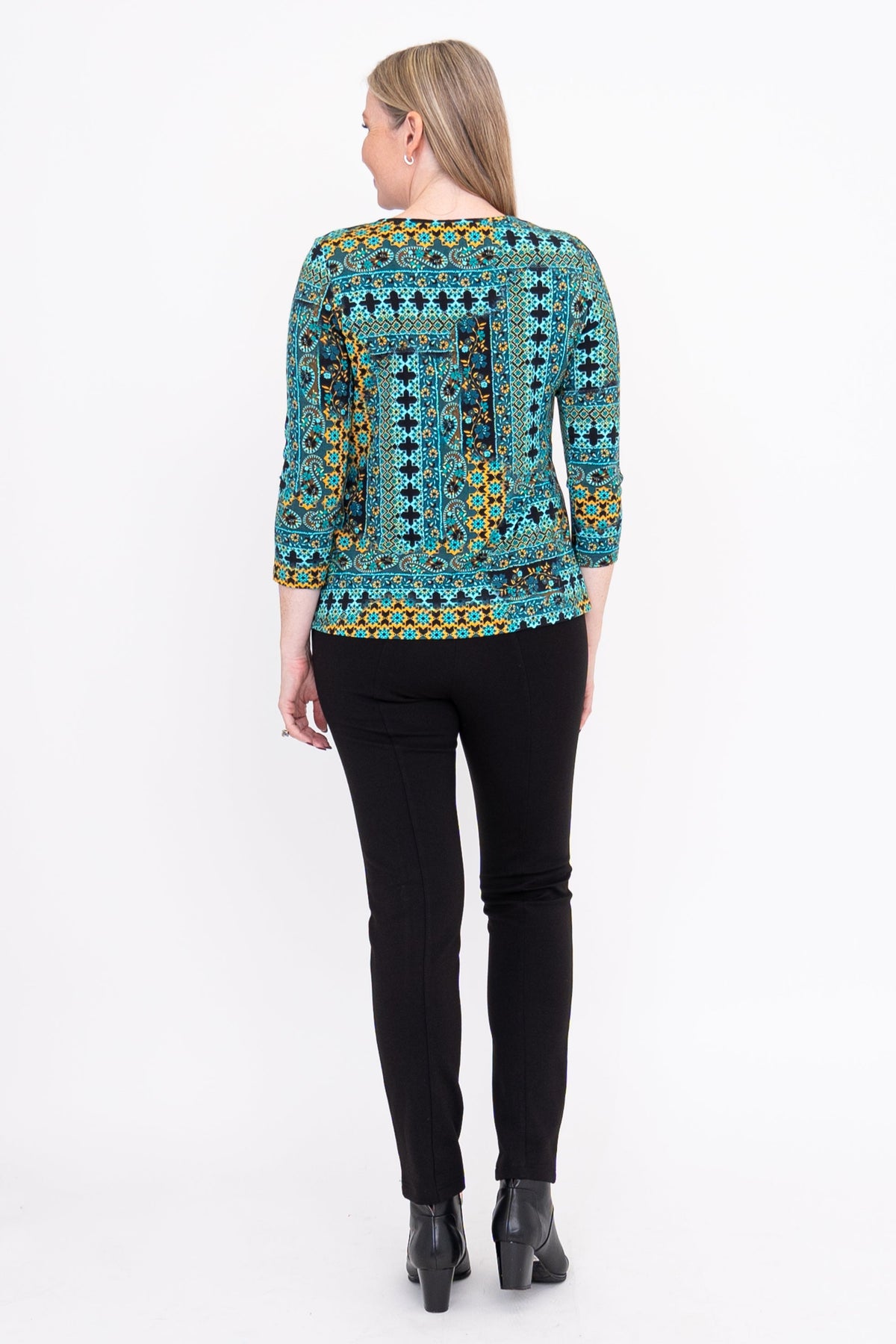 Margorie Top, Teal Ways, Bamboo