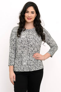 Margorie Top, BW Rosette, Bamboo