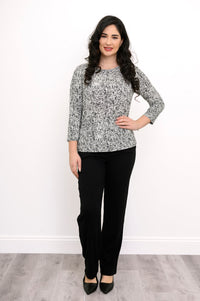 Margorie Top, BW Rosette, Bamboo