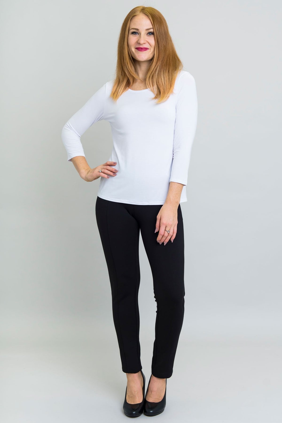 Margorie Top, Winter White, Bamboo - Final Sale