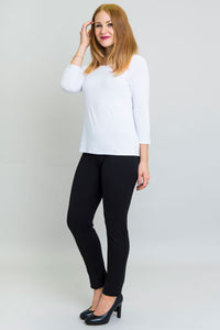 Margorie Top, Winter White, Bamboo - Final Sale