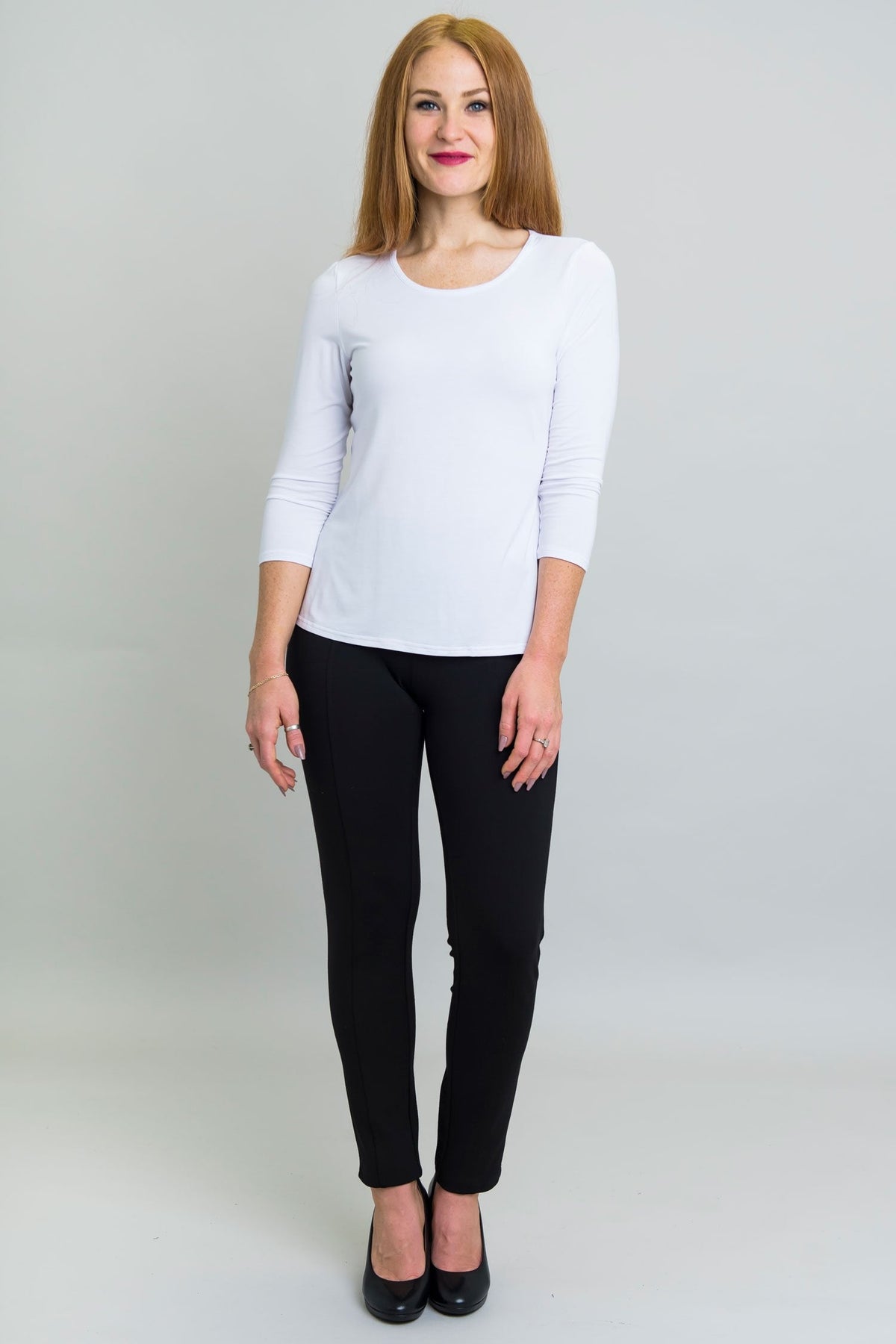 Margorie Top, Winter White, Bamboo - Final Sale