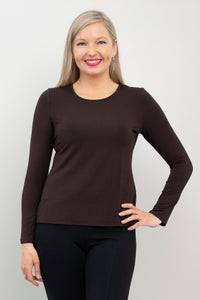 Mariah Top, Coffee, Bamboo- Final Sale