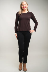 Mariah Top, Coffee, Bamboo- Final Sale