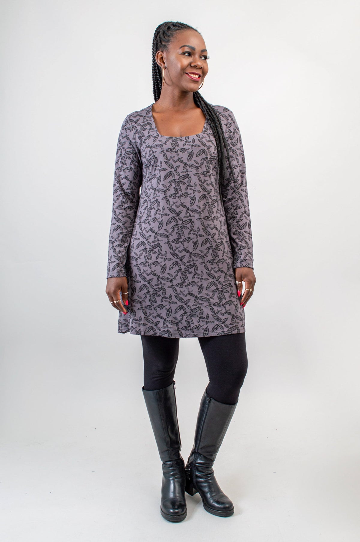 Marissa Tunic, Tahsis Leaf, Bamboo - Final Sale