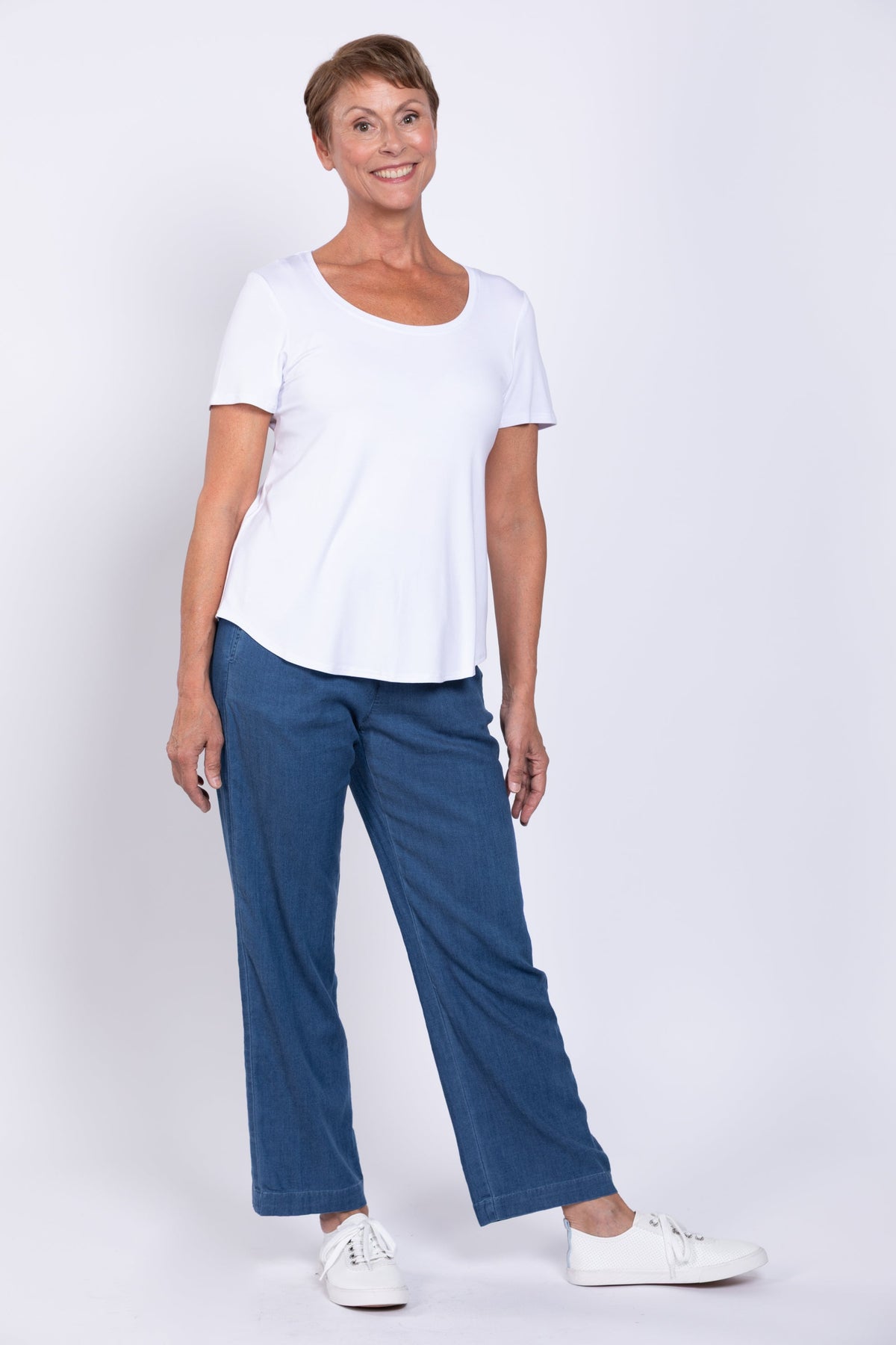 Marla Pant, Lightweight Tencel Denim