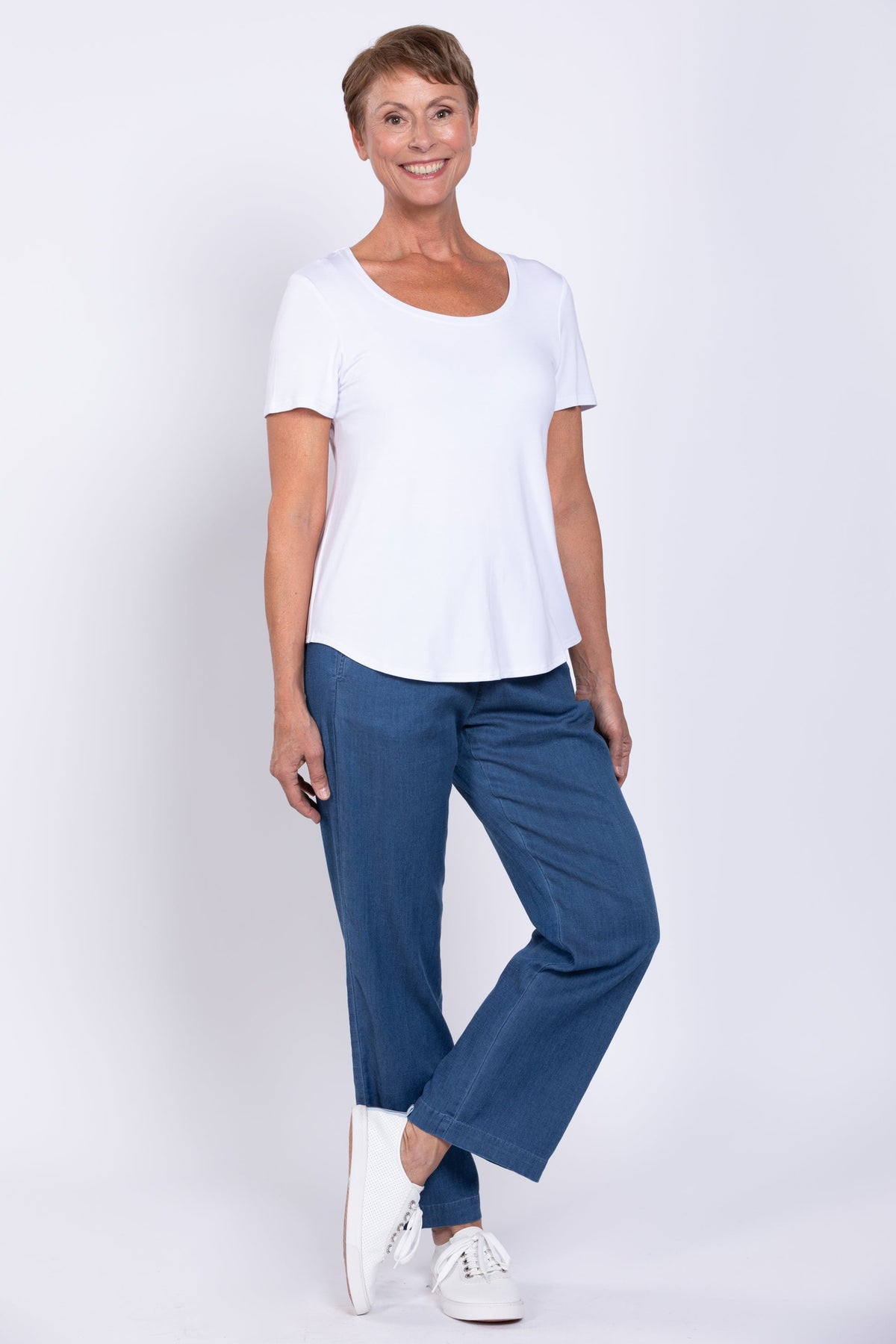 Marla Pant, Lightweight Tencel Denim