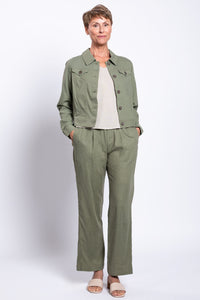 Colleen Jacket, Khaki, Linen