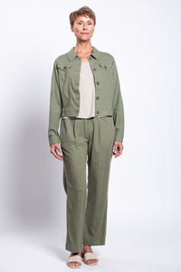 Melodie Pant, Khaki, Linen