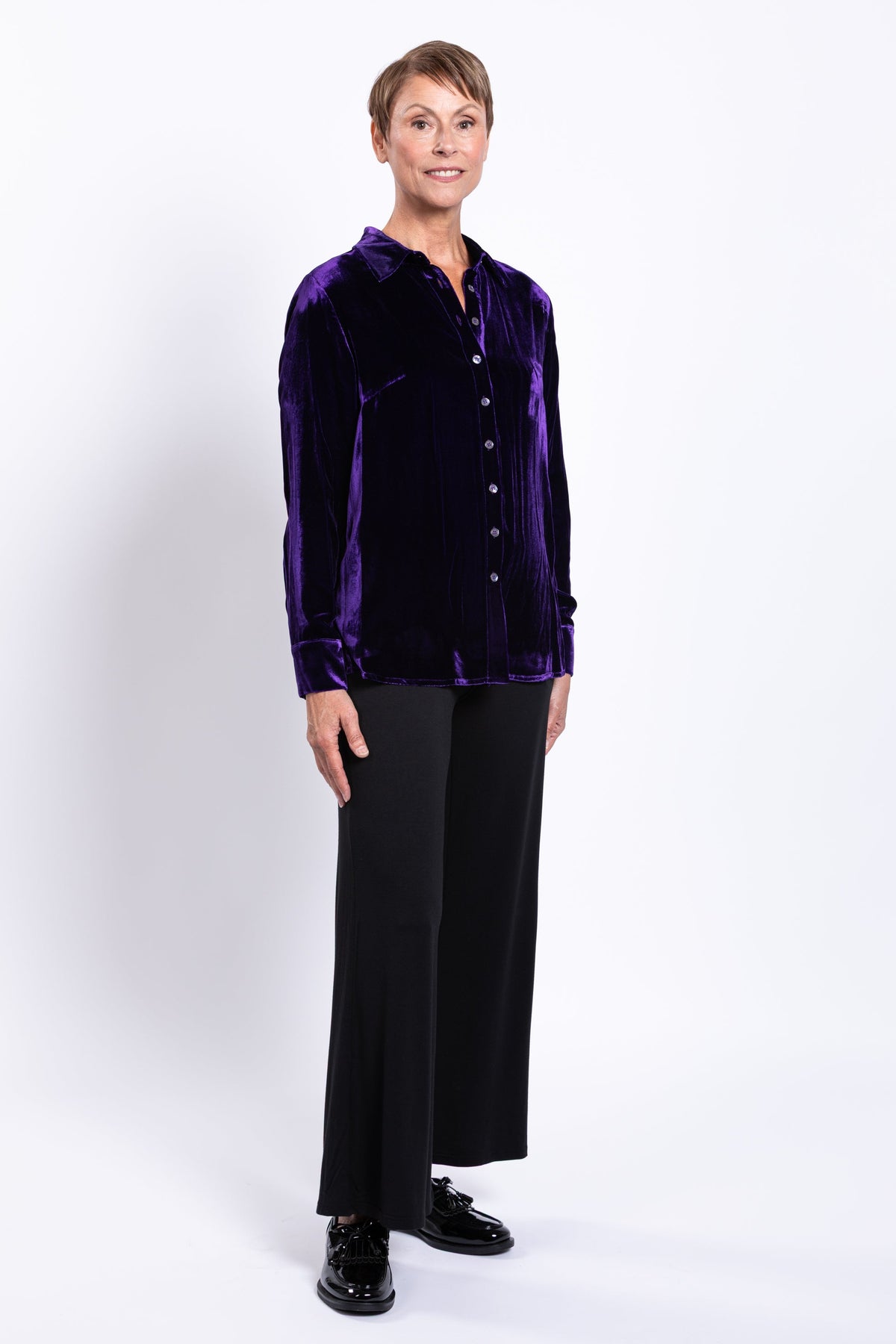 Memory Blouse, Royale, Silk Velvet