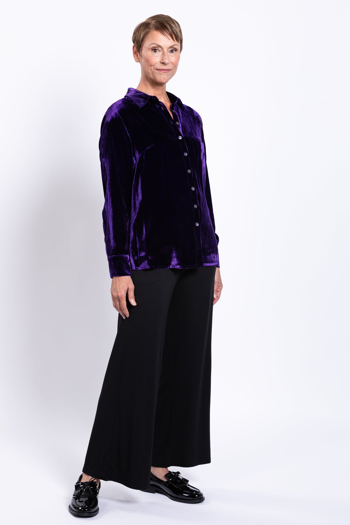 Memory Blouse, Royale, Silk Velvet