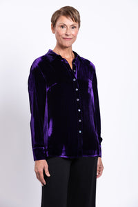 Memory Blouse, Royale, Silk Velvet