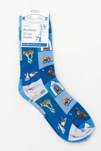 Men's Bamboo Dress Socks, Assorted Prints