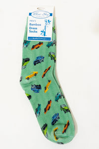 Men's Bamboo Dress Socks, Assorted Prints