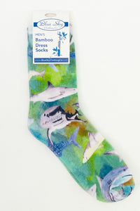 Men's Bamboo Dress Socks, Assorted Prints