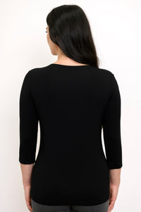 Mia Top, Black, Bamboo
