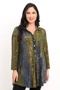 Michele Blouse, Rustic Khaki, Bamboo