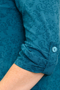 Michele Blouse, Teal Empire, Bamboo