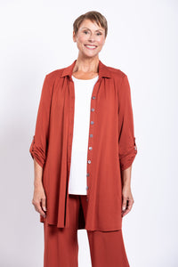 Michele Blouse, Cuprum, French Terry