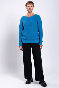 Mission Sweater, Blue, Cotton