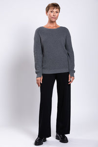Mission Sweater, Charcoal, Cotton