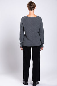 Mission Sweater, Charcoal, Cotton