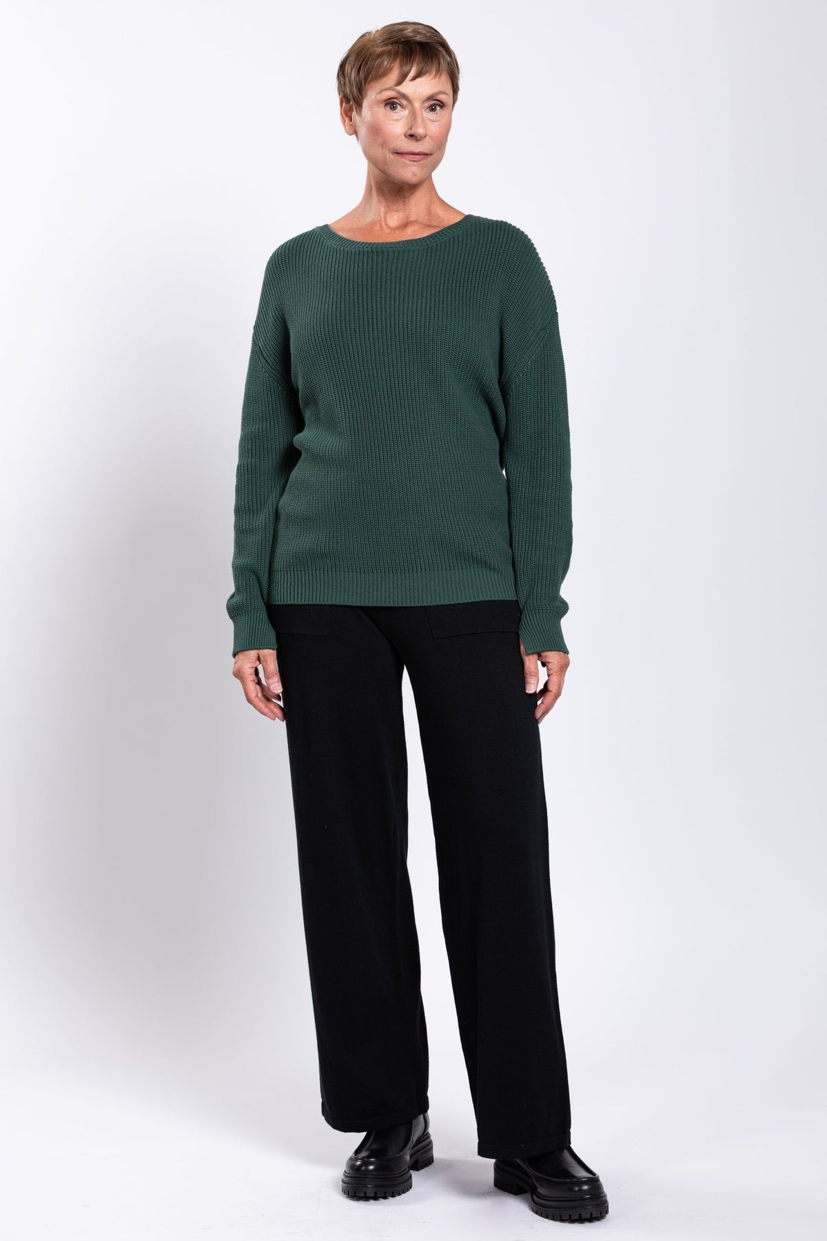 Mission Sweater, Forest, Cotton