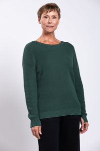 Mission Sweater, Forest, Cotton