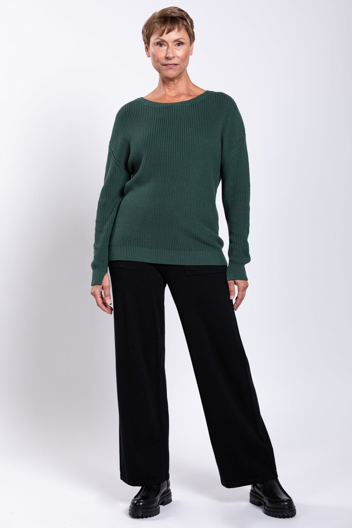 Mission Sweater, Forest, Cotton