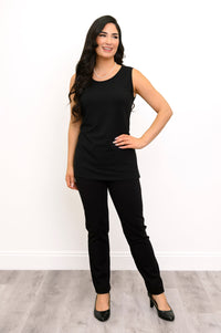 Modern Tank, Black, French Terry