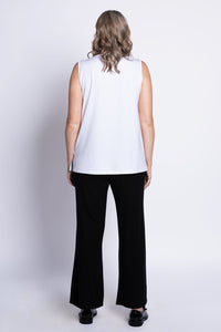 Modern Tank, White, French Terry
