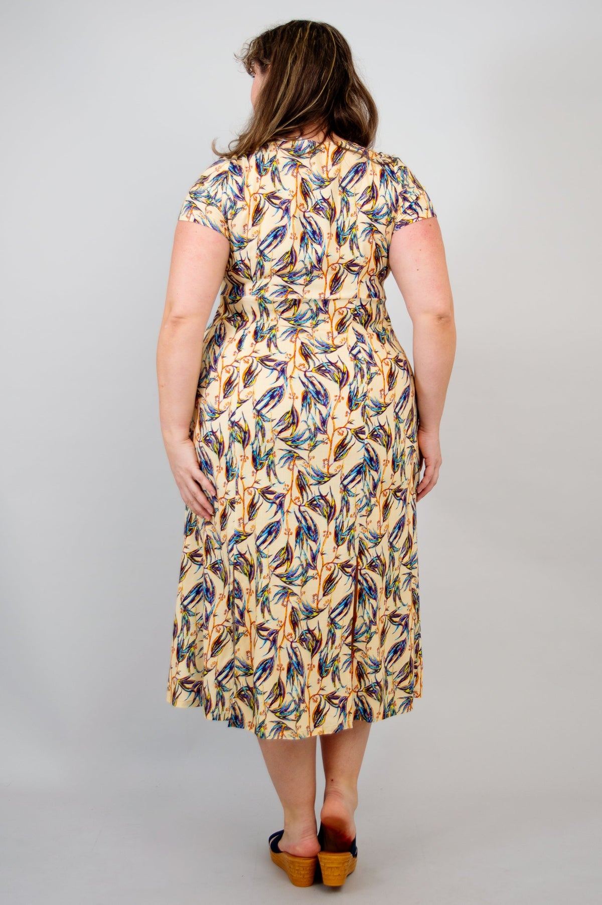 Morgan Dress, Alma, Linen Bamboo- Final Sale