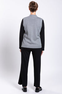 Mossmer Vest, Grey, Cotton