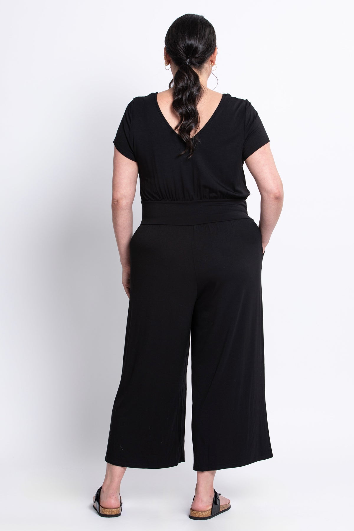Julie Jumpsuit, Black, Bamboo